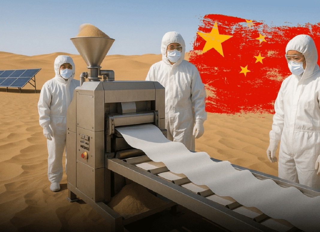 China cria “papel” feito de areia e lixo — e o mundo está chocado com o resultado!