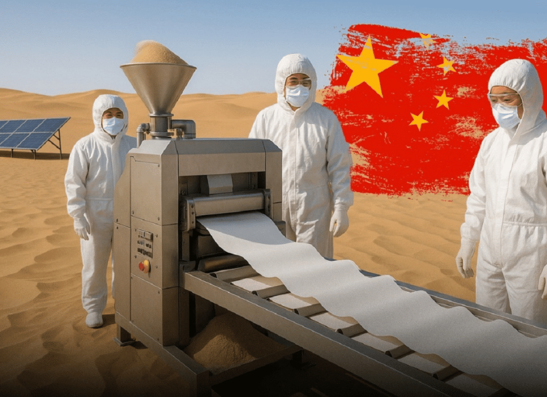 papel China cria “papel” feito de areia e lixo — e o mundo está chocado com o resultado!