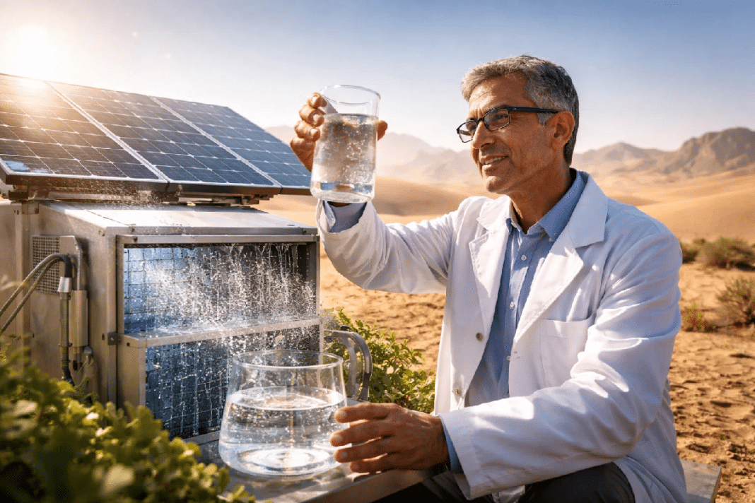 agua12 Cientista desenvolve tecnologia que transforma ar seco em água potável e impressiona o mundo