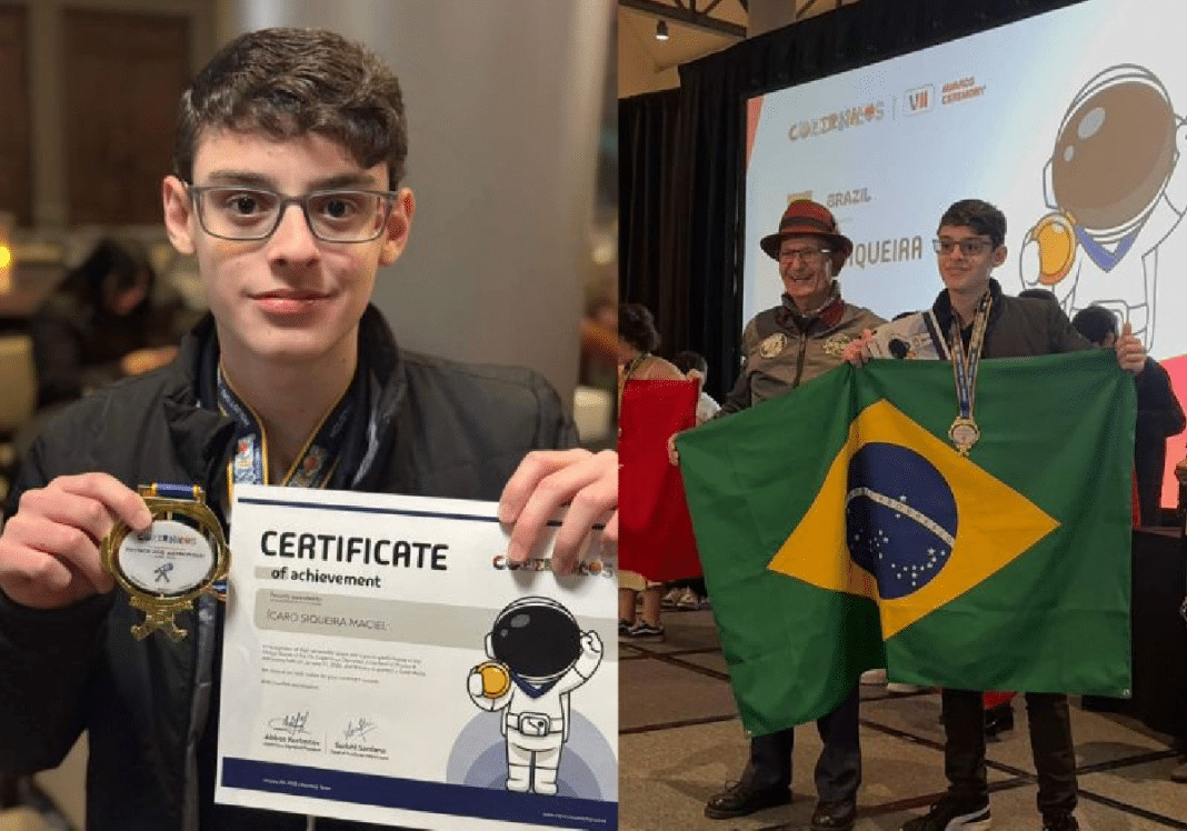 Aos 15 anos, brasileiro vence olimpíada mundial e coloca o país no topo da ciência