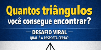 99% das pessoas erram: quantos triângulos existem nessa imagem?