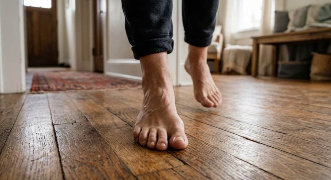 Médicos fazem alerta para quem tem o hábito de andar descalço em casa